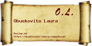 Obuskovits Laura névjegykártya